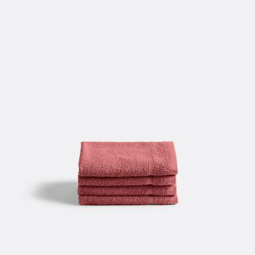 Lot 4 serviettes d'invité éponge 600 g/m²