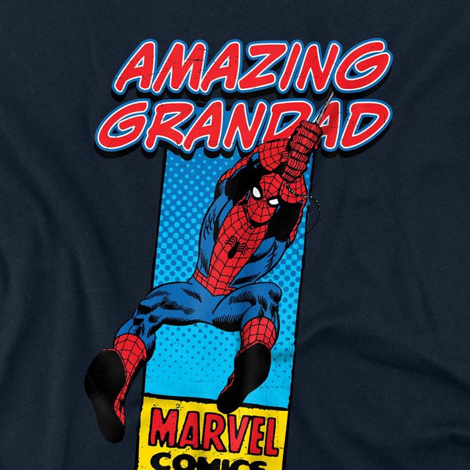 Marvel Comics  Amazing Grandad Maglietta Ragno Scatola D'angolo 