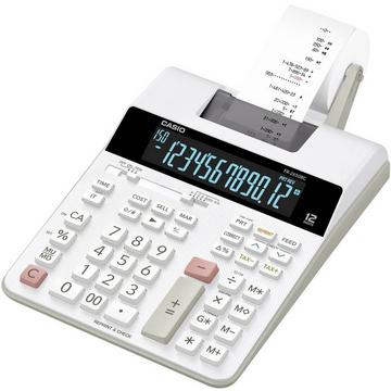 Calcolatrice da tavolo scrivente Bianco Display (cifre): 12 rete elettrica (L x A x P) 195 x 65 x 313 m