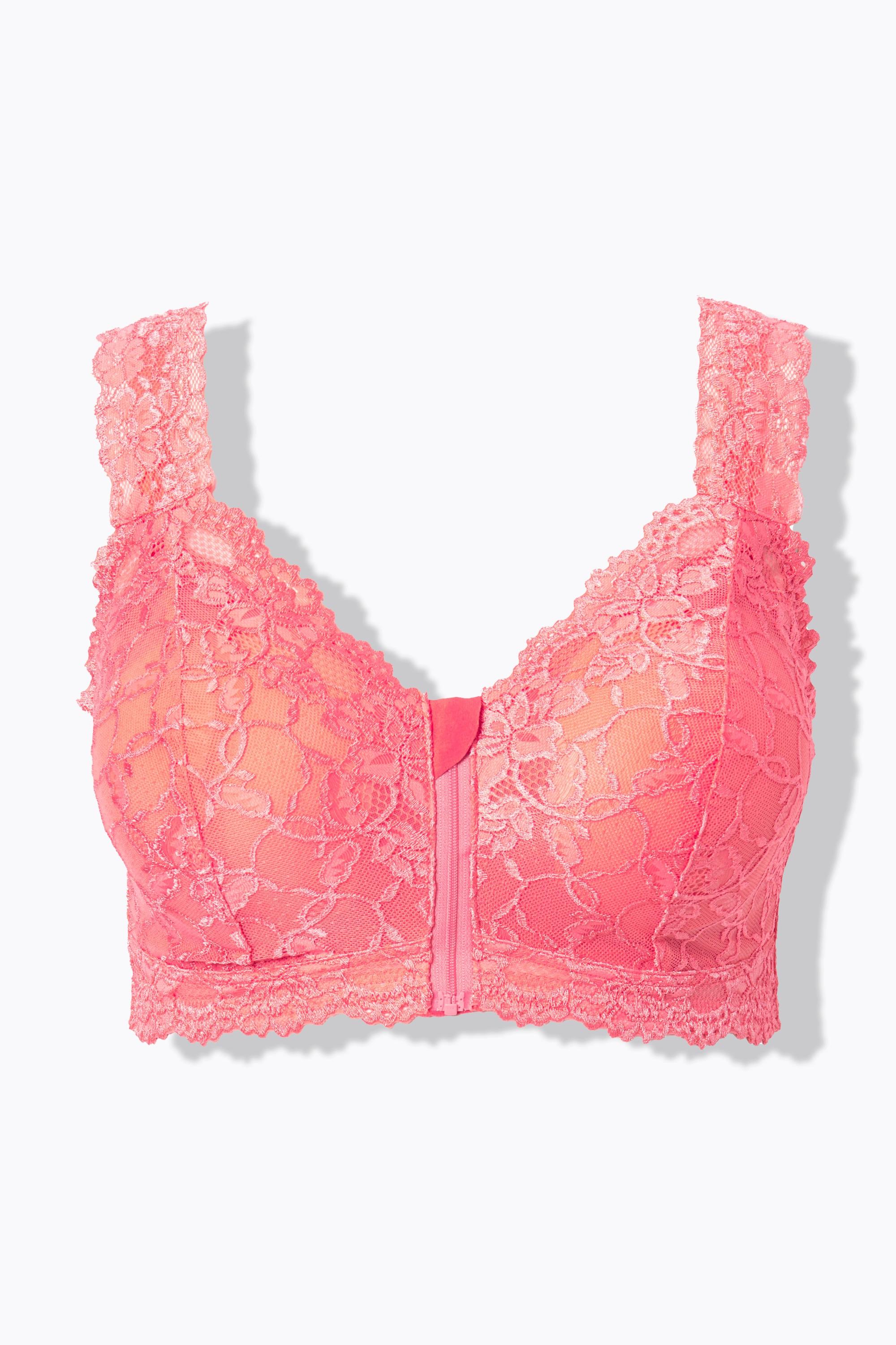 Ulla Popken Bralette Pizzo Cerniera senza Ferretto  