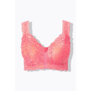 Ulla Popken Bralette Pizzo Cerniera senza Ferretto  