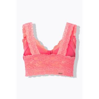 Ulla Popken Bralette Pizzo Cerniera senza Ferretto  
