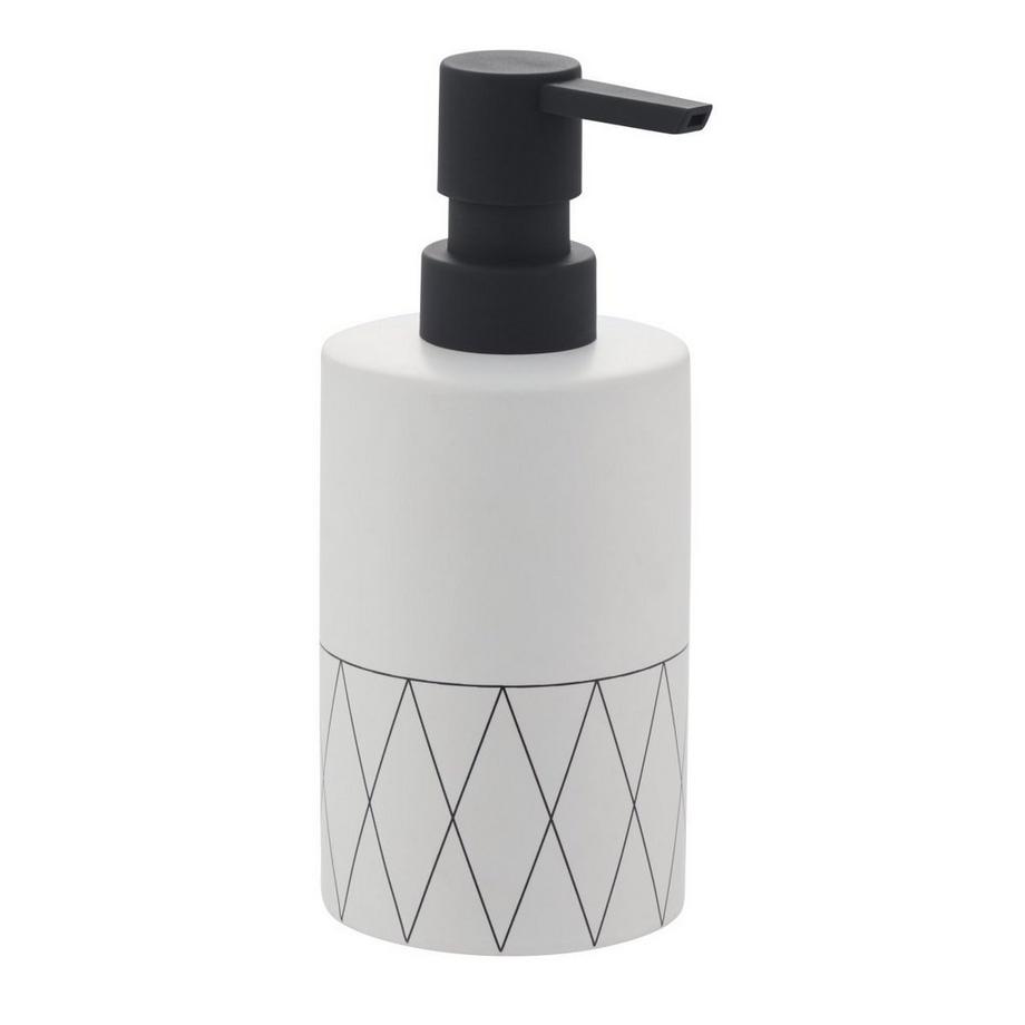 Seifenspender Trillium weiss/schwarz
