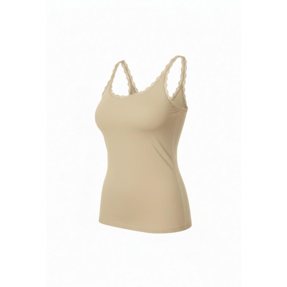 Maxte Cotton Lace Canotta 3 Pezzi  