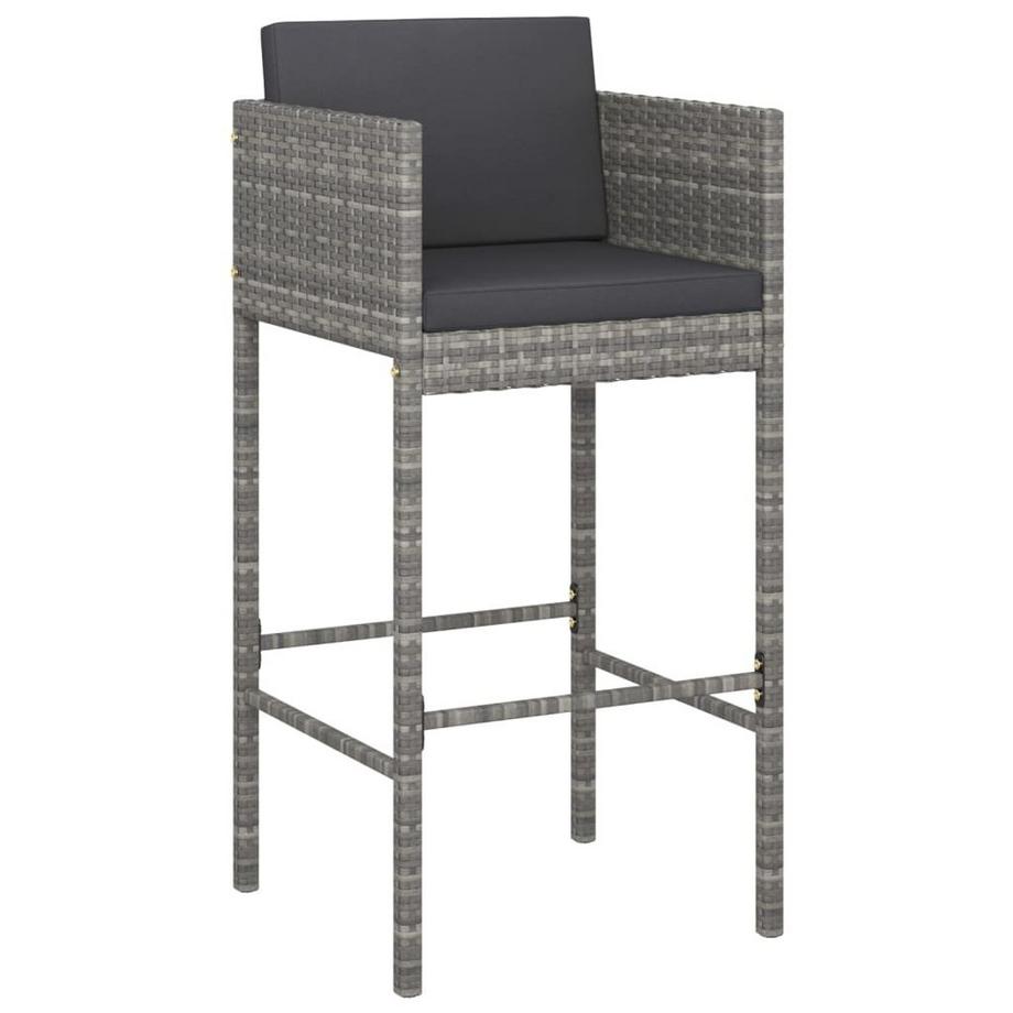 VidaXL Tabouret de bar rotin synthétique  