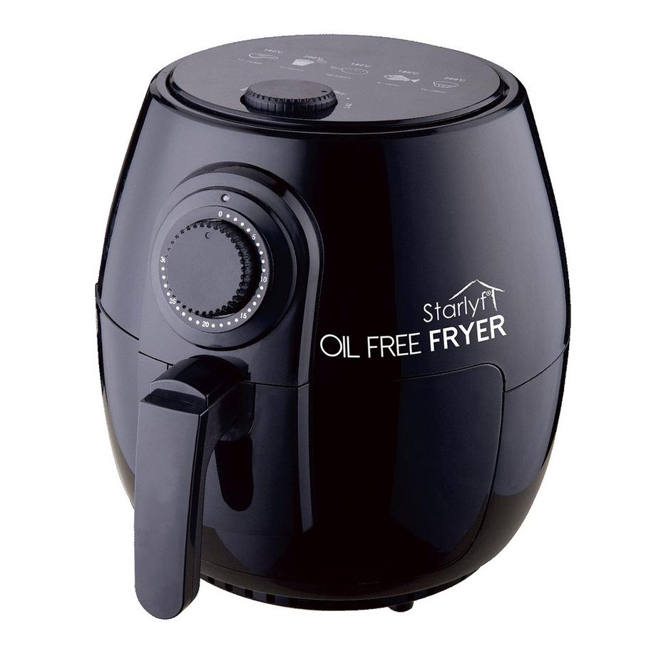 Friteuse à air chaud, Oil Free Fryer, 1400 W, capacité de 3,8 litres, minuterie 30 minutes, arrêt automatique