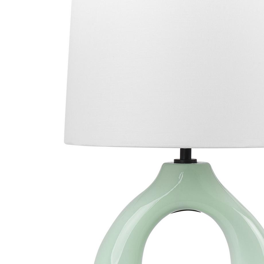 Beliani Lampe à poser en Céramique Minimaliste ABBIE  