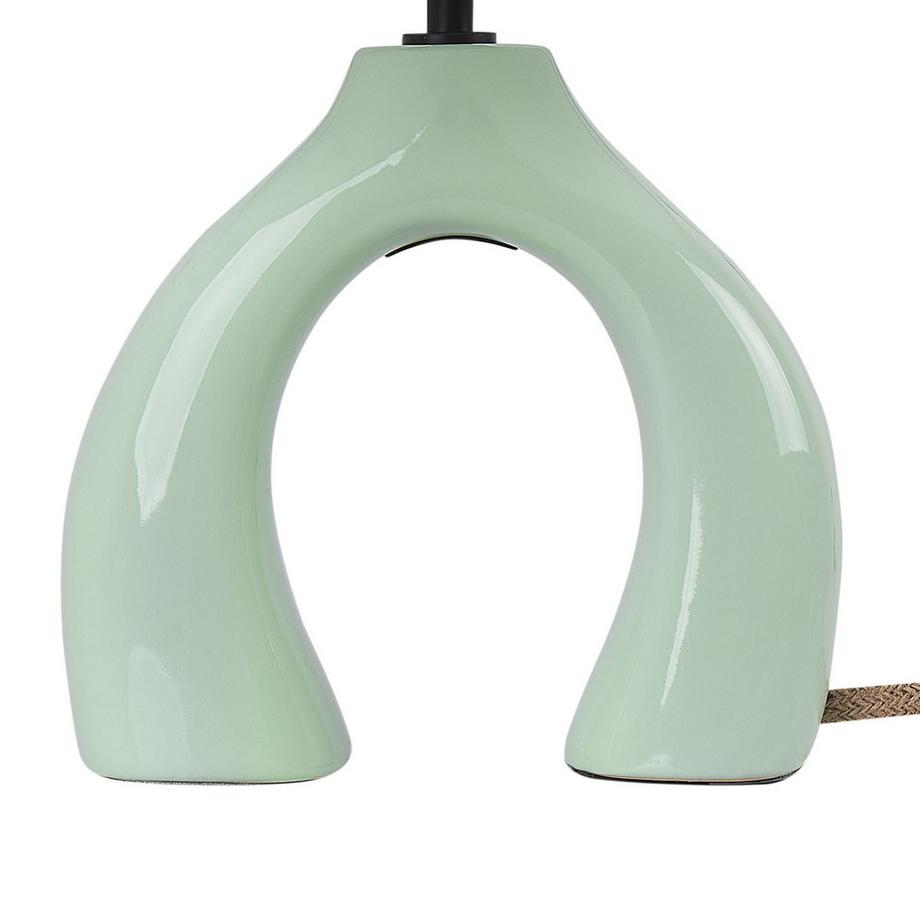 Beliani Lampe à poser en Céramique Minimaliste ABBIE  