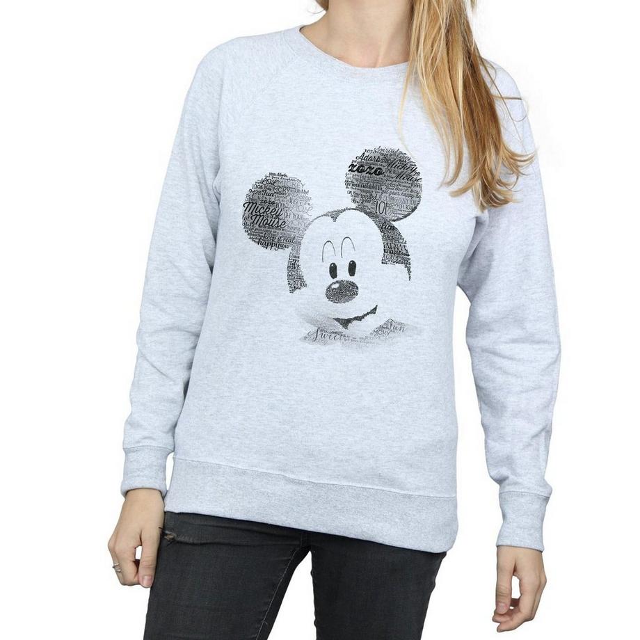 Disney Mickey Mouse Sweatshirt Typographique  