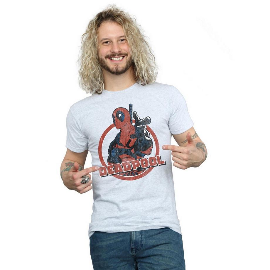 MARVEL Deadpool Circle Logo T-Shirt  