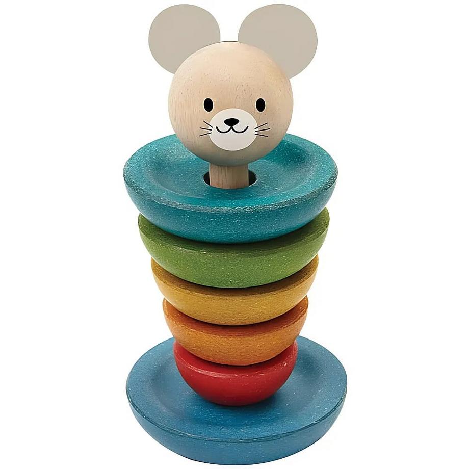 Plantoys  PlanToys Holzspielzeug Stapelring Maus 
