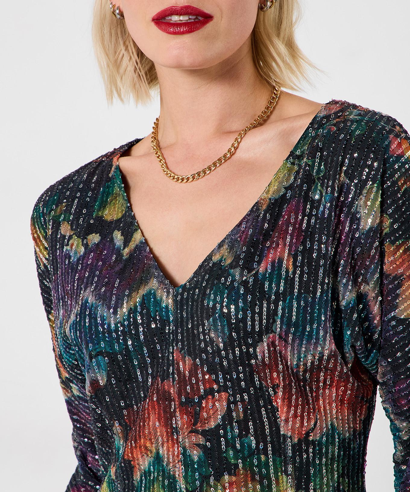 Joe Browns Mini Paillettenkleid V-Ausschnitt  