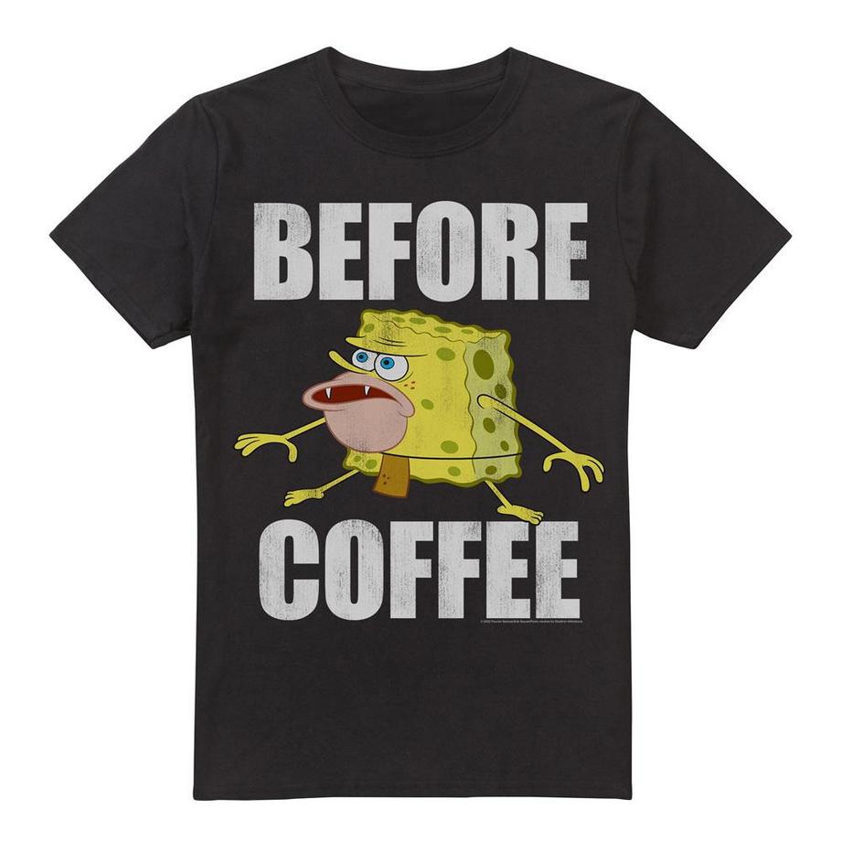Before Coffee Meme Maglietta