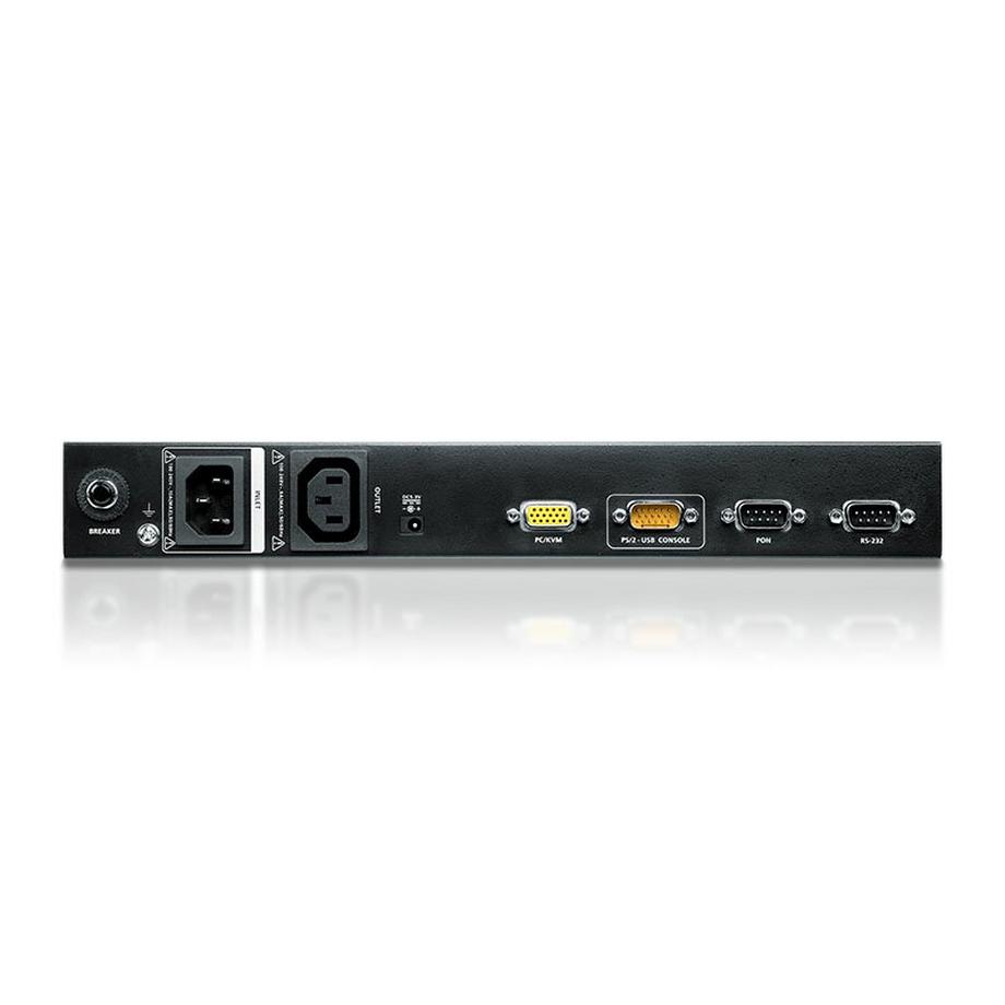 ATEN  1 accesso condivisione locale/remoto, Switch KVM over IP VGA a porta singola con PDU con commutazione su uscita singola (1920 x 1200) 