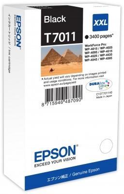 EPSON  EPSON Tintenpatrone XXL schwarz T701140 WP 4000/4500 3'400 Seiten 
