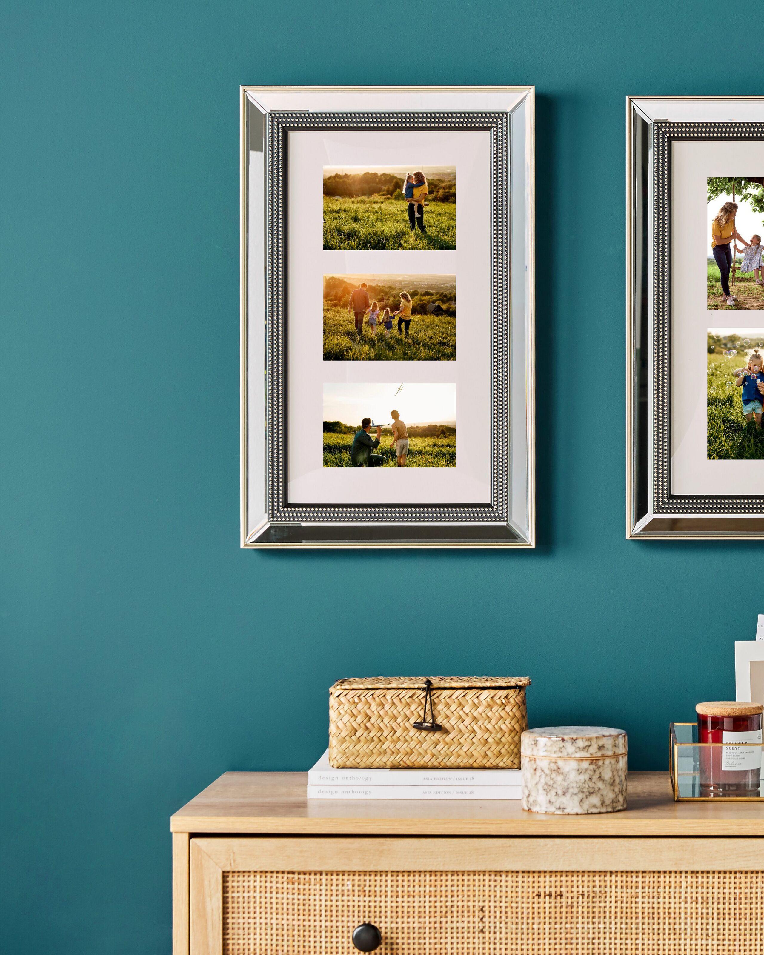 Beliani Cornice per 3 foto en Vetro Glamour DALABA  