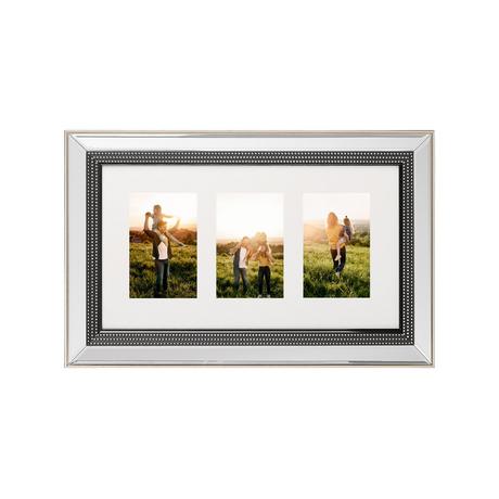 Beliani Cornice per 3 foto en Vetro Glamour DALABA  