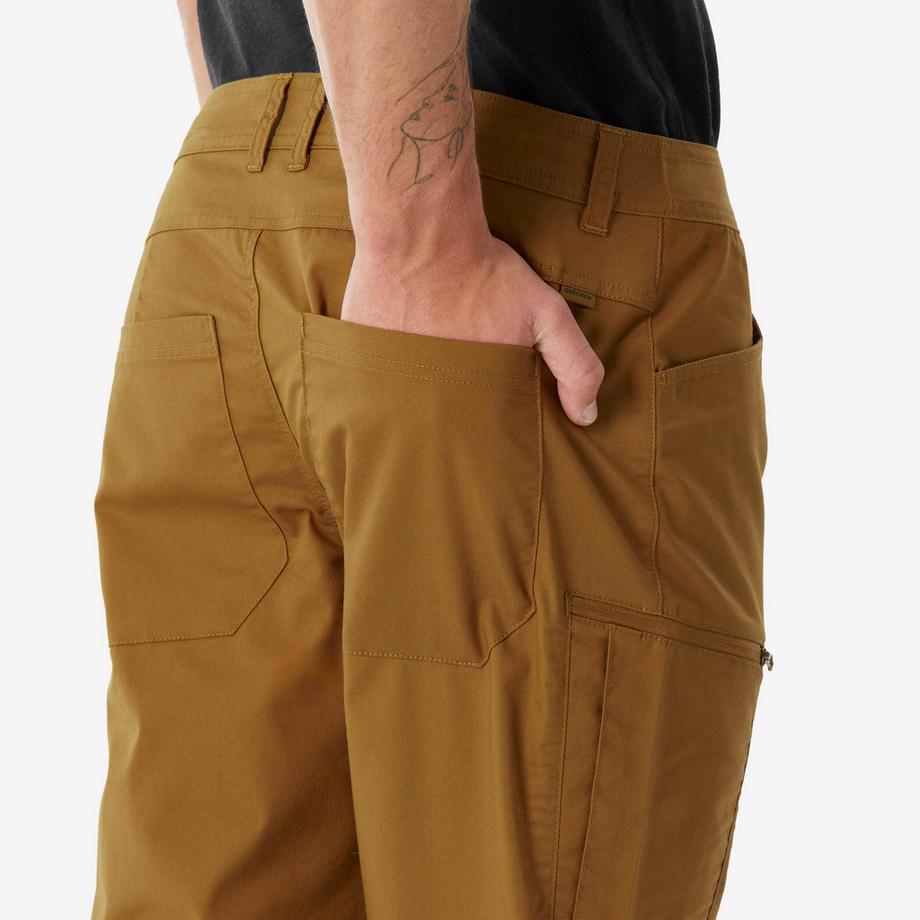 QUECHUA  Pantaloni trekking uomo NH500 Regular Fit antivento cotone 