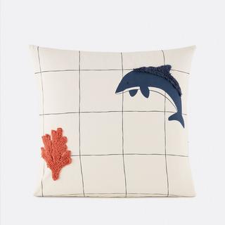 La Redoute Intérieurs Kinder Kissenbezug 20 % recycelte Baumwolle  