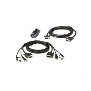 2L-7D02UDX3 USB DVI-D Dual-Link Secure KVM Kabel Set 1