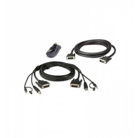 ATEN  2L-7D02UDX3 USB DVI-D Dual-Link Secure KVM Kabel Set 1 