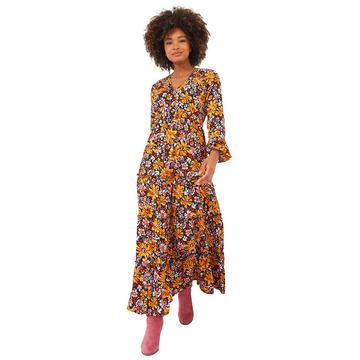 Blumiges Relaxtes Maxikleid