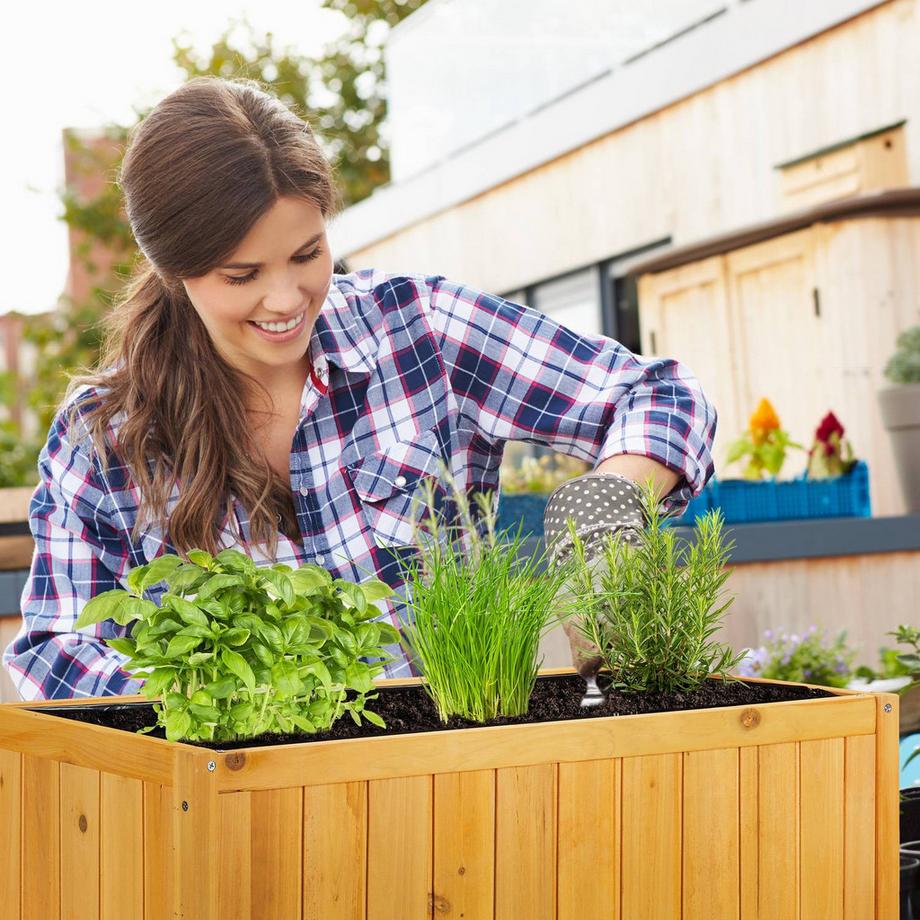 B2X Fioriera su gambe in legno  