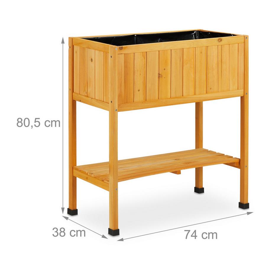 B2X Fioriera su gambe in legno  