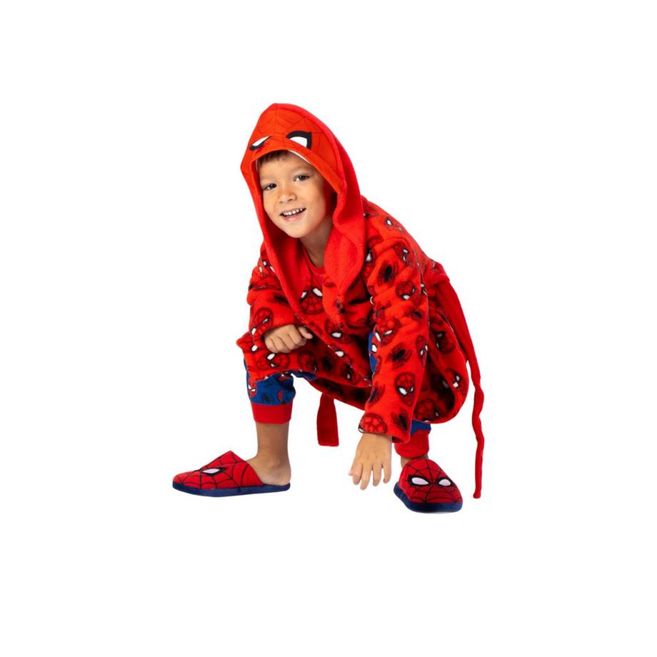 Disney Peignoir Enfant Spiderman en Polaire à Capuche  