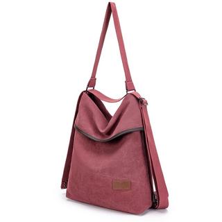 Only-bags.store Canvas Umhängetasche Rucksack Handtasche Vintage Anti-Diebstahl Hobo Tasche  