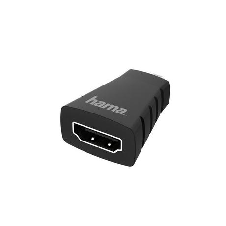 hama  Hama 00200348 Videokabel-Adapter HDMI Typ D (Mikrofon) HDMI Typ A (Standard) Schwarz 