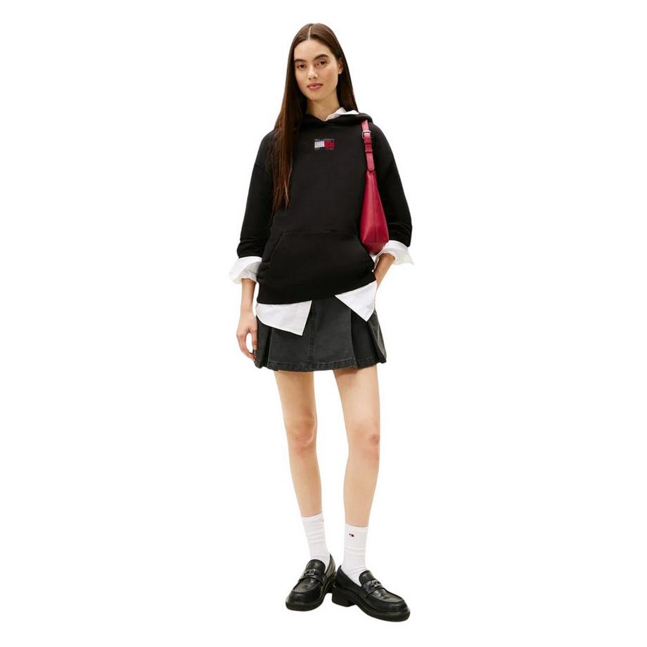 TOMMY JEANS Felpa Con Cappuccio Regolare Cotone  
