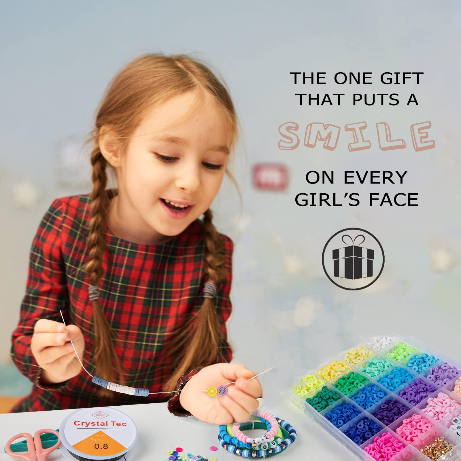 Activity-board  Perles à enfiler, set de 12000+ pièces, perles de polymère pour bracelets 