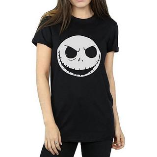 Nightmare Before Christmas Jack Skellington Visage T-Shirt Manches Longues  