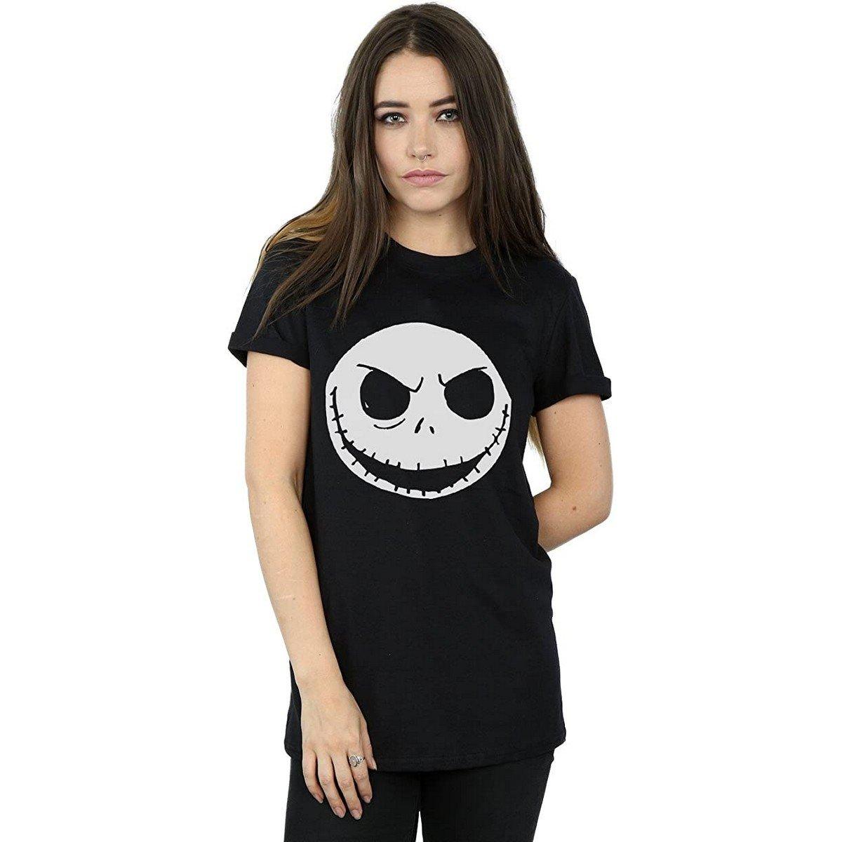 Nightmare Before Christmas Jack Skellington Visage T-Shirt Manches Longues  