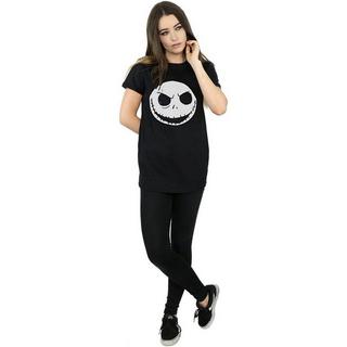 Nightmare Before Christmas Jack Skellington Visage T-Shirt Manches Longues  