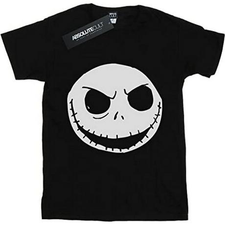 Nightmare Before Christmas Jack Skellington Visage T-Shirt Manches Longues  