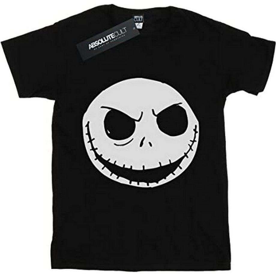 Nightmare Before Christmas Jack Skellington Visage T-Shirt Manches Longues  