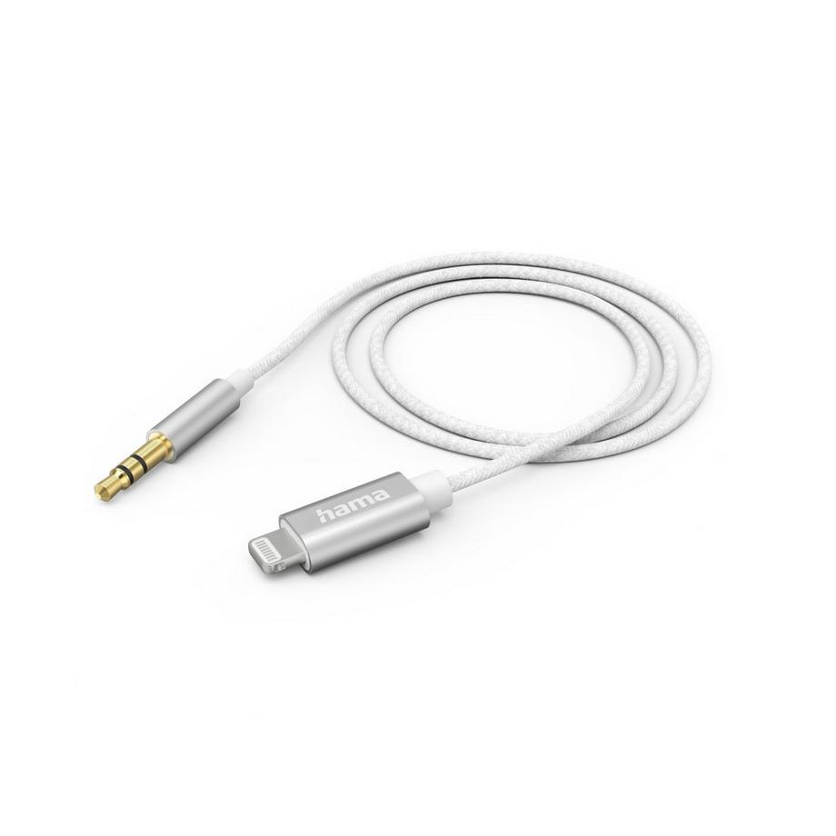 hama  Aux-Kabel Lightning 3,5-mm-Klinke 