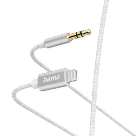hama  Aux-Kabel Lightning 3,5-mm-Klinke 