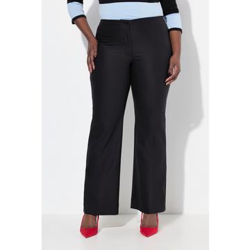 Pantalon droit Rose avec ceinture confortable et tissu stretch