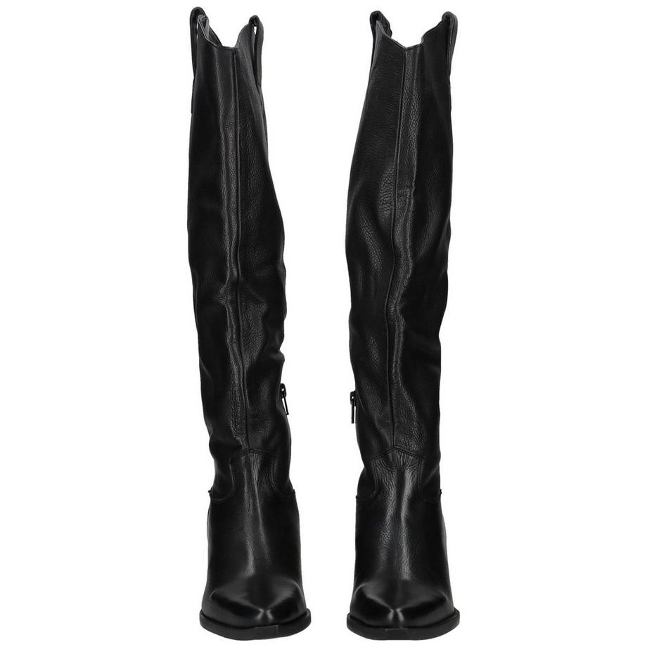 Lazamani Knielange Stiefel mit Blockabsatz  