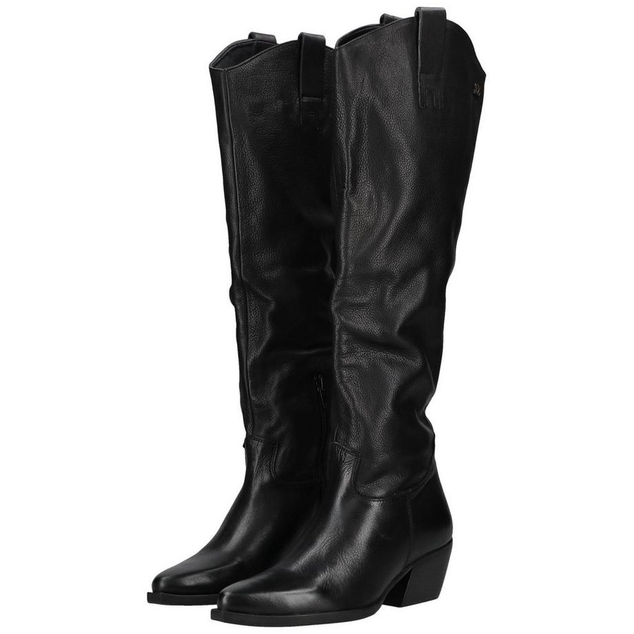 Lazamani Knielange Stiefel mit Blockabsatz  