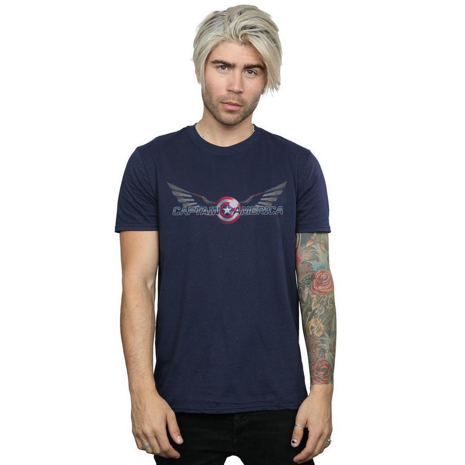 MARVEL Captain America Wings Grafikdruck T-Shirt  