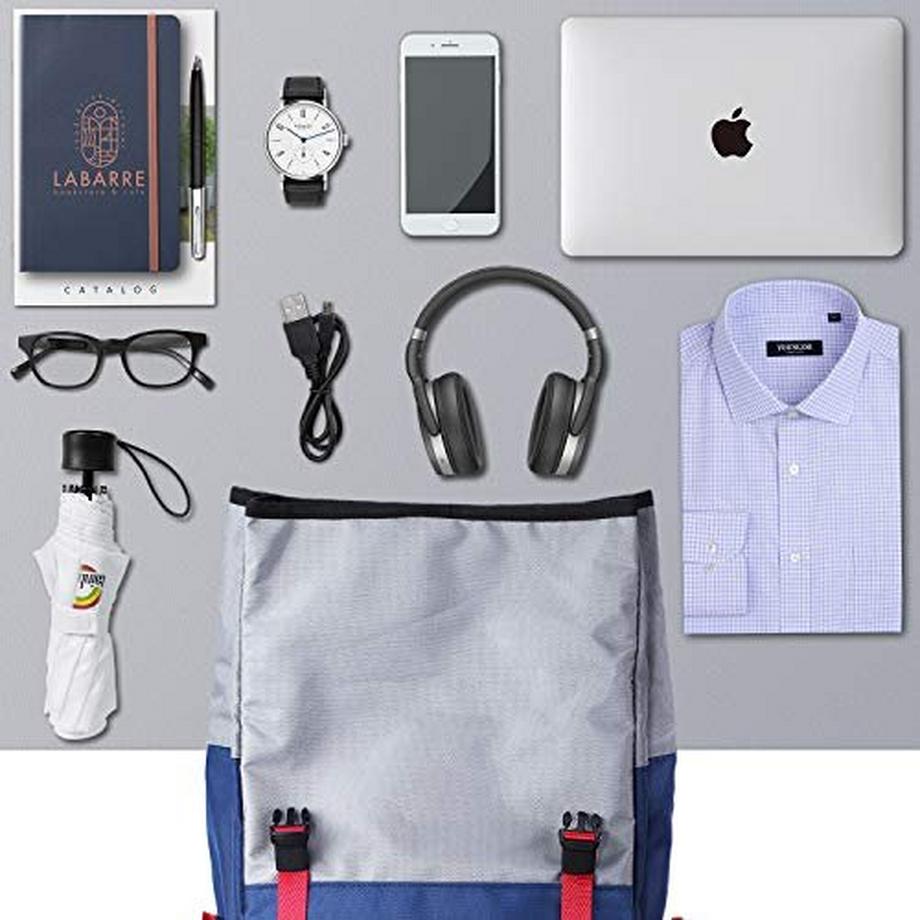 Only-bags.store Sac à Dos Ordinateur Portable Rolltop Étanche 15.6 Pouces  