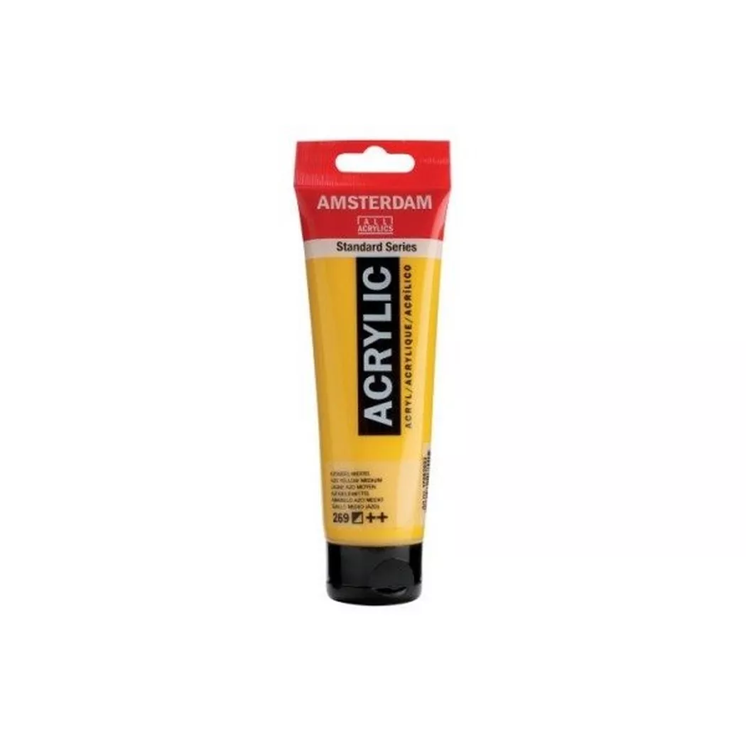 AMSTERDAM Acrylfarbe 120ml Azogelb Mittel