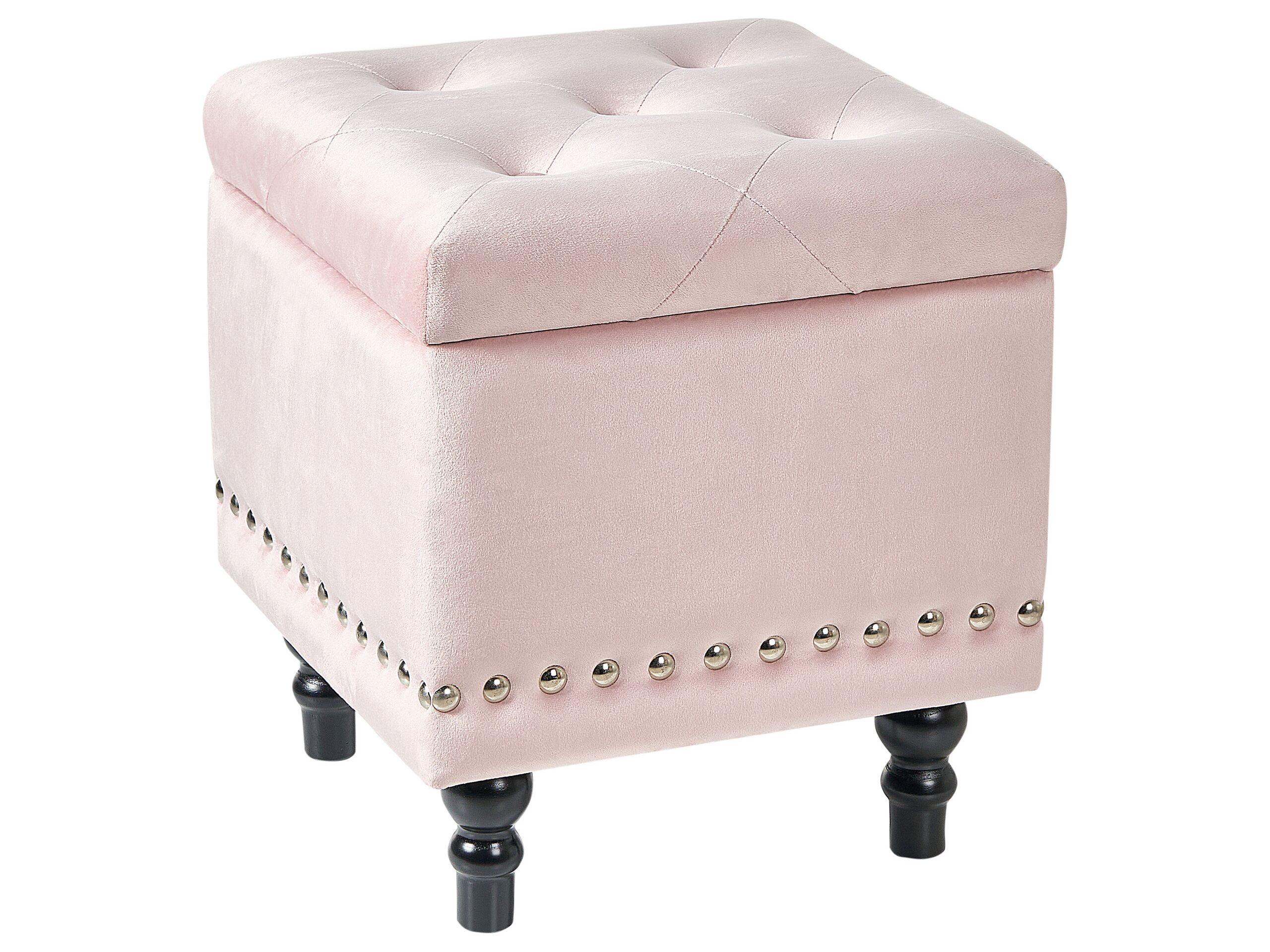 Beliani Pouf en Velluto Glamour LORETTO  