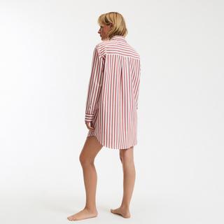 La Redoute Collections Chemise de Nuit Popeline Rayée  