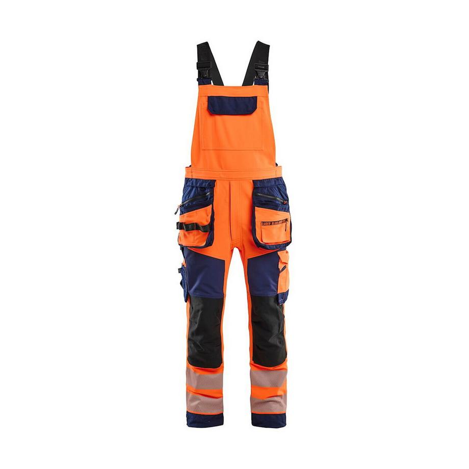 4d-stretch-latzhose mit hoher sichtbarkeit