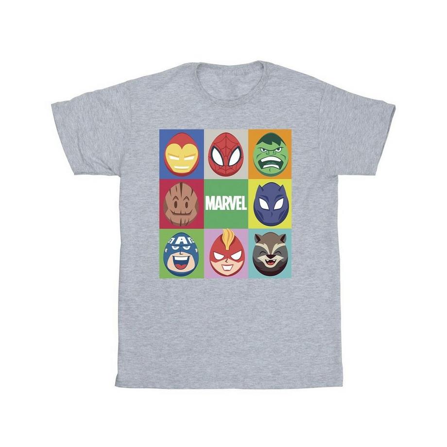 MARVEL Avengers Character Faces T-Shirt  